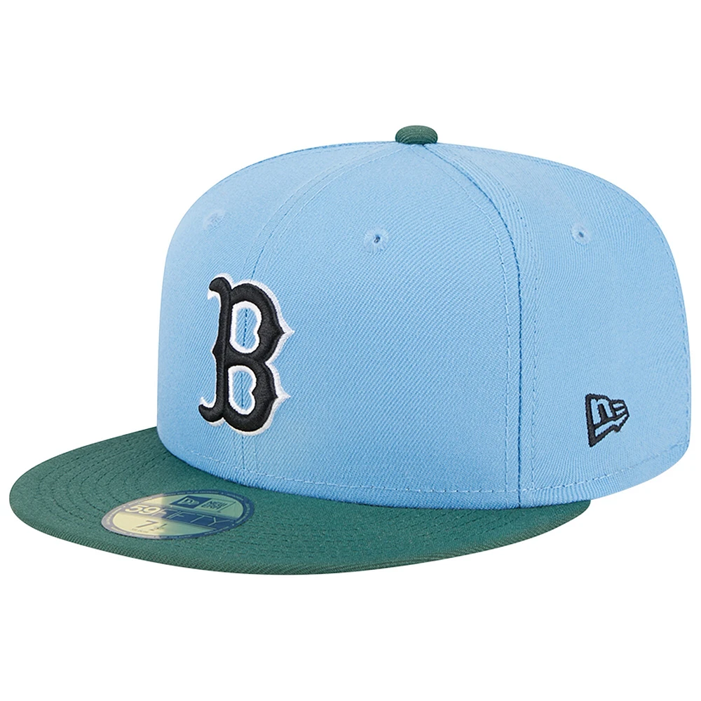 Casquette ajustée 59FIFTY des Boston Red Sox 2007 World Series New Era bleu ciel/cilantro pour homme