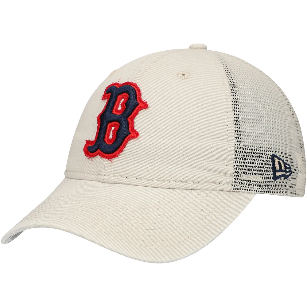 Casquette de camionneur réglable New Era Stone Boston Red Sox Game Day 9TWENTY pour hommes