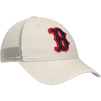 Men's New Era Stone Boston Red Sox Game Day 9TWENTY Adjustable Trucker Hat