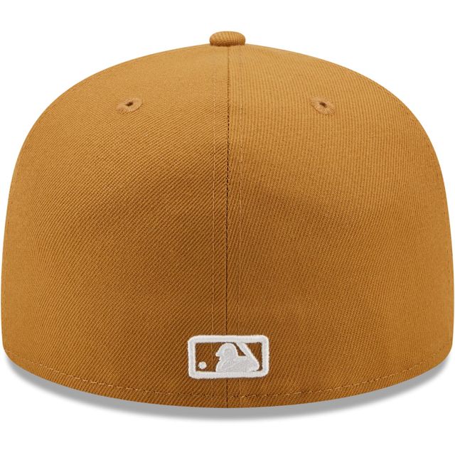 Men's New Era Tan Los Angeles Dodgers Wheat 59FIFTY Fitted Hat
