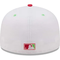 Casquette ajustée 59FIFTY pour homme des Boston Red Sox 2004 World Series Strawberry Lolli de New Era, blanc/corail