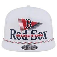 Casquette de golf à snapback Collide blanche des Red Sox de Boston pour homme de New Era