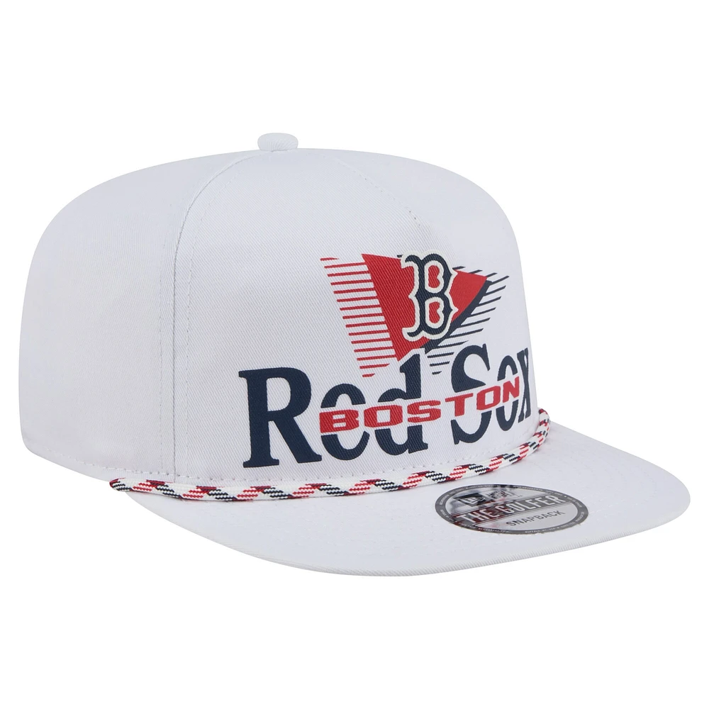 Casquette de golf à snapback Collide blanche des Red Sox de Boston pour homme de New Era
