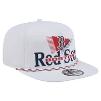 Casquette de golf à snapback Collide blanche des Red Sox de Boston pour homme de New Era
