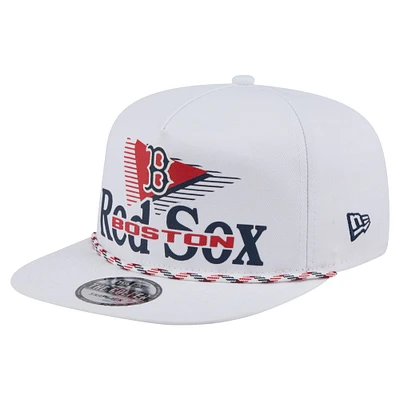 Casquette de golf à snapback Collide blanche des Red Sox de Boston pour homme de New Era