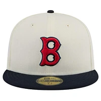 Casquette ajustée 59FIFTY chromée New Era pour hommes des Red Sox de Boston Cooperstown Collection