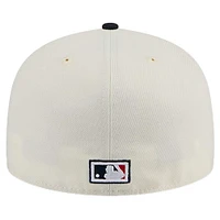 Men's New Era White Boston Red Sox Cooperstown Collection Chrome 59FIFTY Fitted Hat