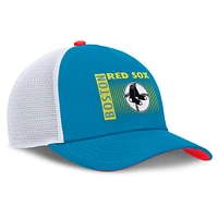 Men's Nike Blue/White Boston Red Sox Rise Neon Adjustable Hat