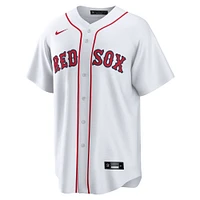 Maillot réplique à domicile des Red Sox de Boston pour homme Nike Ceddanne Rafaela blanc