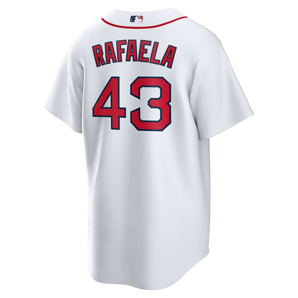 Maillot réplique à domicile des Red Sox de Boston pour homme Nike Ceddanne Rafaela blanc