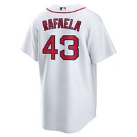 Maillot réplique à domicile des Red Sox de Boston pour homme Nike Ceddanne Rafaela blanc