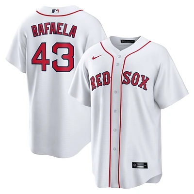 Maillot réplique à domicile des Red Sox de Boston pour homme Nike Ceddanne Rafaela blanc