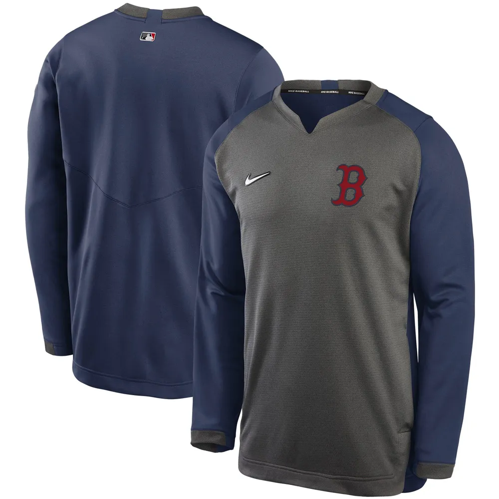 Boston Red Sox Nike Therma Icon Performance Fleece Pullover - Mens
