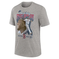 T-shirt Nike David Ortiz pour homme, gris chiné, Boston Red Sox, Cooperstown Collection Player Local