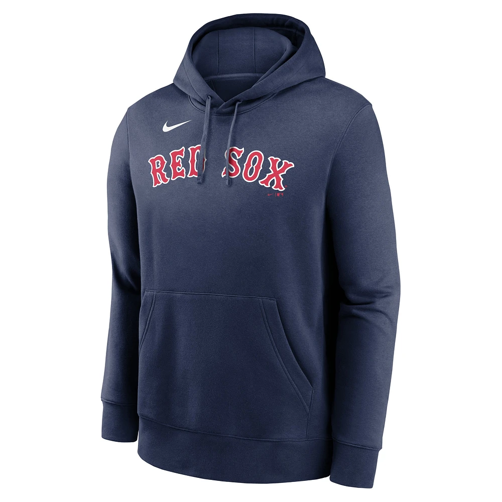 Sweat à capuche Nike David Ortiz pour homme, bleu marine, Boston Red Sox, nom et numéro du club