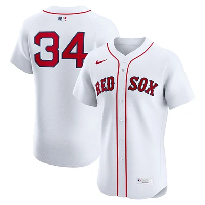 Maillot Nike David Ortiz blanc domicile Elite des Red Sox de Boston pour homme