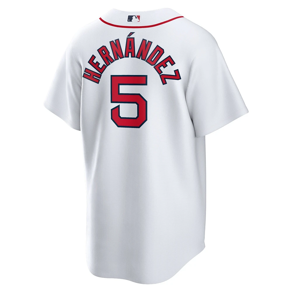 Maillot de joueur officiel à domicile des Red Sox Boston Nike Enrique Hernandez pour homme, blanc