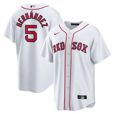 Maillot de joueur officiel à domicile des Red Sox Boston Nike Enrique Hernandez pour homme, blanc