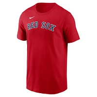 Men's Nike Garrett Crochet Red Boston Sox Fuse Name & Number T-Shirt