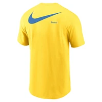 T-shirt Nike Gold Boston Red Sox 2-Hit Speed ​​City Connect pour homme