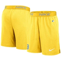 Short d'entraînement de performance Nike Gold Boston Red Sox City Connect Authentic Collection pour homme