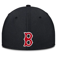 Casquette Nike Performance Flex gris/bleu marine Boston Red Sox Rise Swoosh pour homme