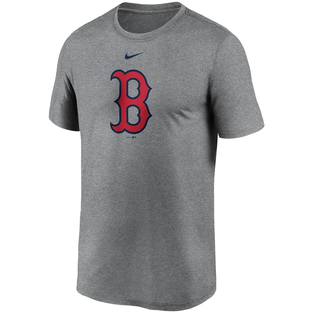 T-shirt Nike pour hommes, gris, Boston Red Sox, grand logo Legend Performance