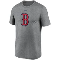 T-shirt Nike pour hommes, gris, Boston Red Sox, grand logo Legend Performance