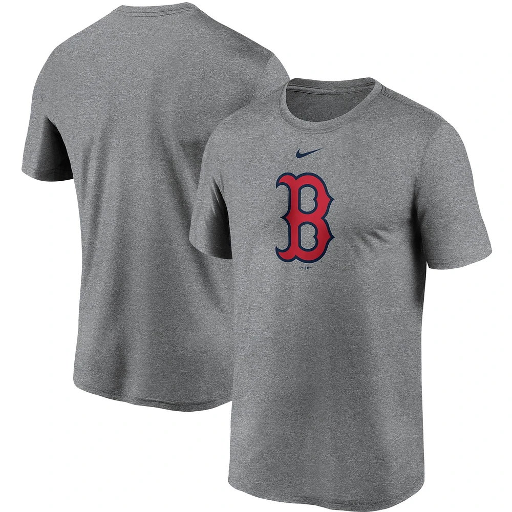 T-shirt Nike pour hommes, gris, Boston Red Sox, grand logo Legend Performance