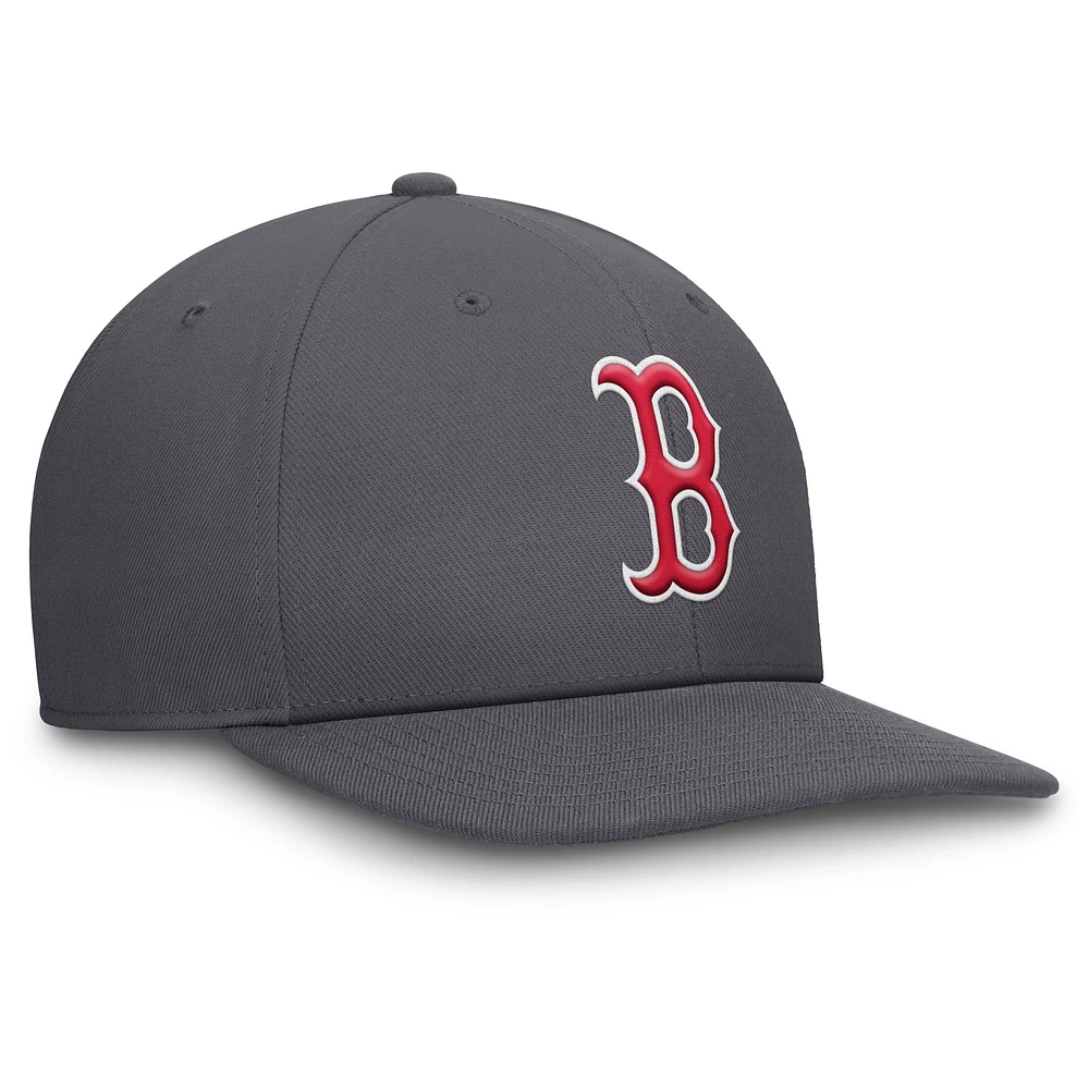 Casquette Nike Pro Performance Snapback Boston Red Sox grise pour homme