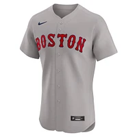 Men's Nike Gray Boston Red Sox Road Elite Jersey