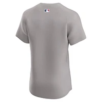 Men's Nike Gray Boston Red Sox Road Elite Jersey