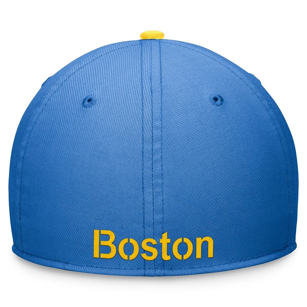 Men's Nike Light Blue/Gold Boston Red Sox 2024 City Connect Swoosh Flex Hat