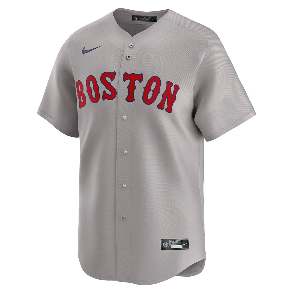 Maillot de joueur Nike Masataka Yoshida pour hommes, gris, Boston Red Sox, extérieur limité