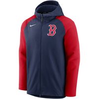 Men's Nike Navy/Red Boston Red Sox Authentic Collection Player - Full-Zip Hoodie Jacket