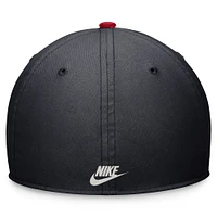 Casquette Performance Rewind Swooshflex Nike des Red Sox de Boston pour hommes, collection Cooperstown, bleu marine/rouge