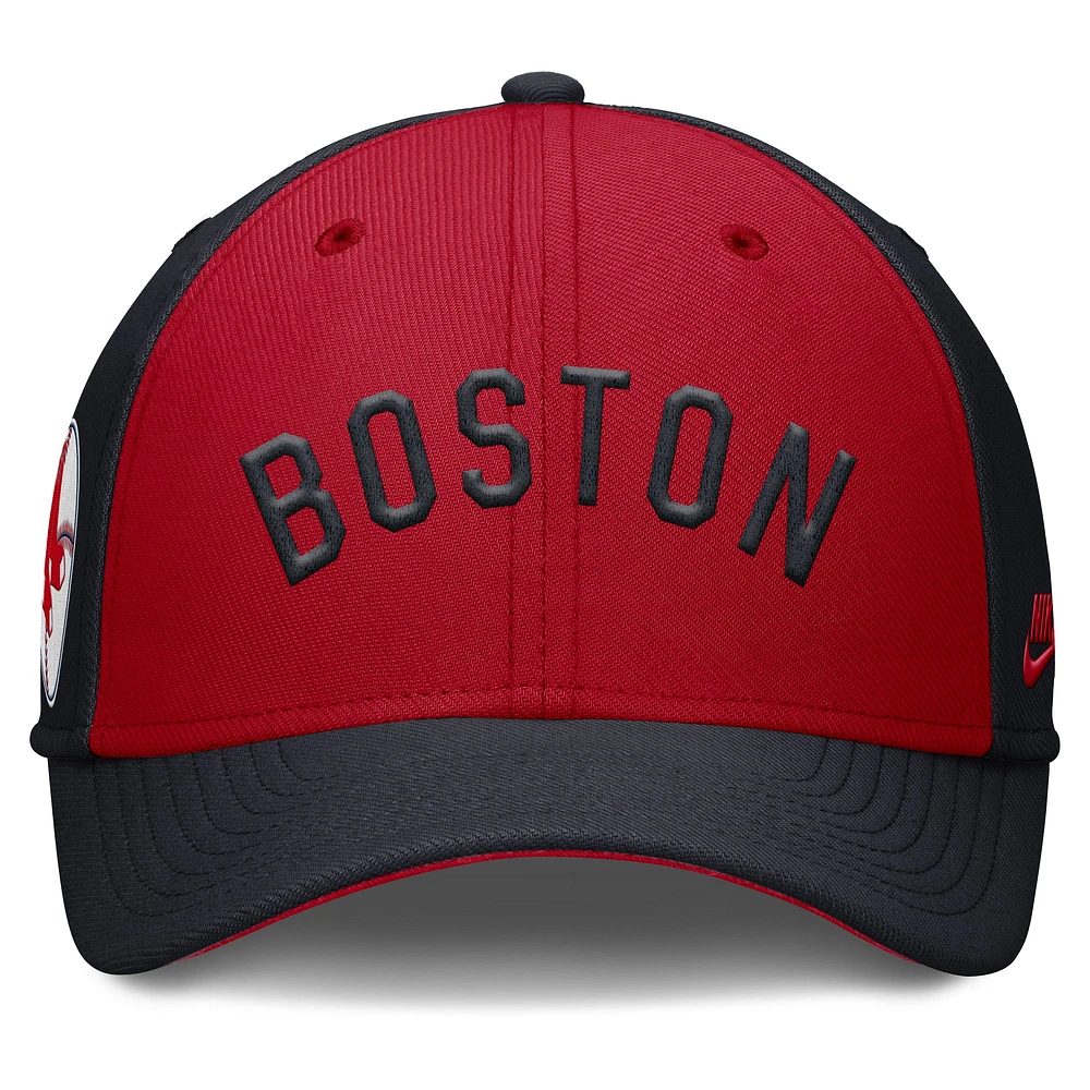 Men's Nike Navy/Red Boston Red Sox Rise Swoosh Performance Flex Hat