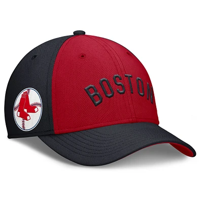 Men's Nike Navy/Red Boston Red Sox Rise Swoosh Performance Flex Hat