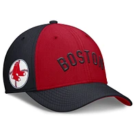 Men's Nike Navy/Red Boston Red Sox Rise Swoosh Performance Flex Hat