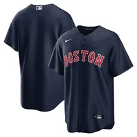 Maillot d'équipe Nike Boston Red Sox Alternate Replica bleu marine pour homme