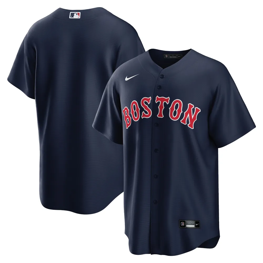 Maillot d'équipe Nike Boston Red Sox Alternate Replica bleu marine pour homme