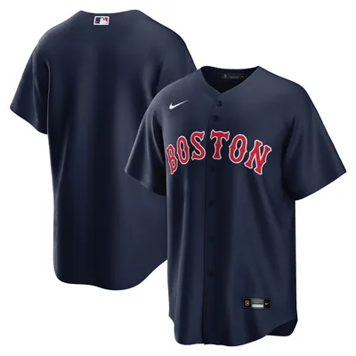 Maillot d'équipe Nike Boston Red Sox Alternate Replica bleu marine pour homme