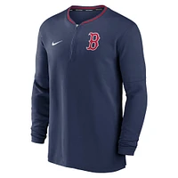 Haut Nike bleu marine Boston Red Sox Authentic Collection Performance à demi-zip pour homme
