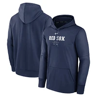 Men's Nike Navy Boston Red Sox Authentic Collection Practice Performance Pullover Hoodie