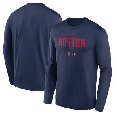 Boston Red Sox Nike Authentic Collection Team Logo Legend Performance Long Sleeve T-Shirt