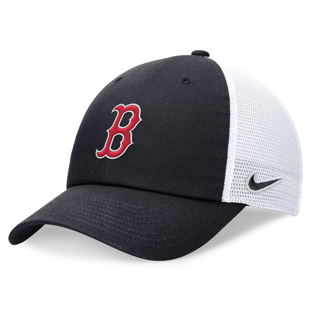 Casquette ajustable Nike pour homme, bleu marine, Boston Red Sox Club Trucker