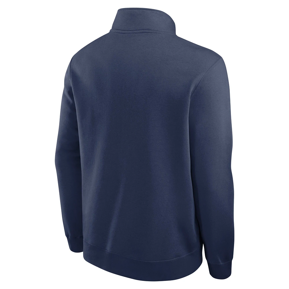 Men's Nike Navy Boston Red Sox Cooperstown Collection Fleece Half-Zip Pullover