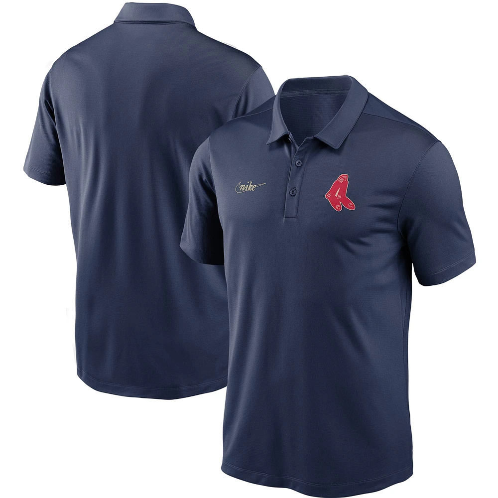 Polo Performance Logo Franchise Collection Cooperstown Boston Red Sox Nike pour homme, bleu marine