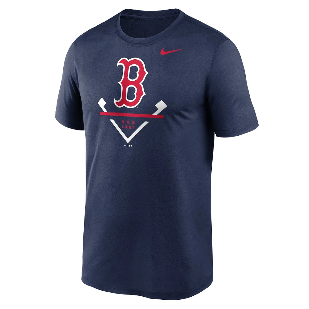 T-shirt Nike bleu marine Boston Red Sox Icon Legend Performance pour homme