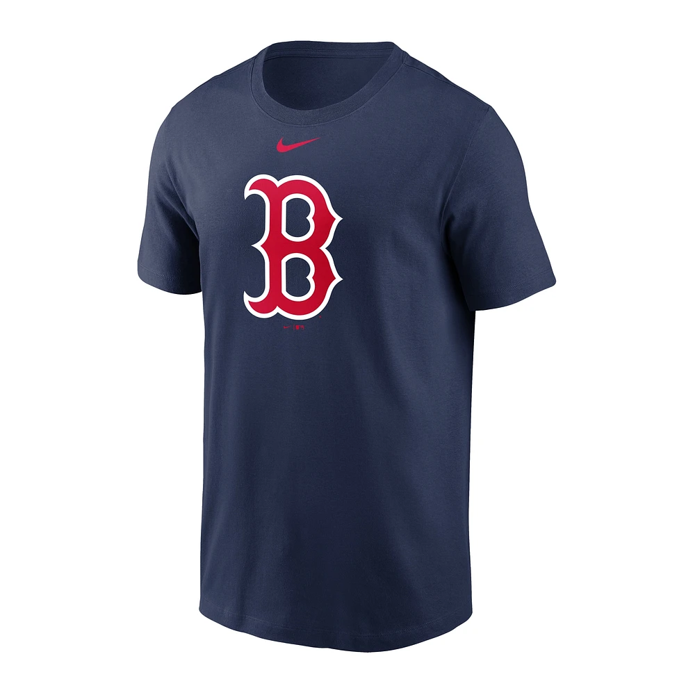 T-shirt Nike bleu marine avec grand logo Boston Red Sox pour homme